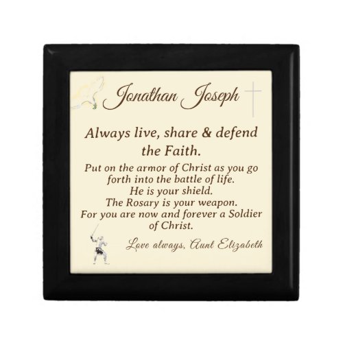Confirmation Blessing Wood Box Sign