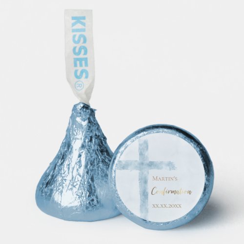 Confirmation blue watercolor Hersheys Kisses