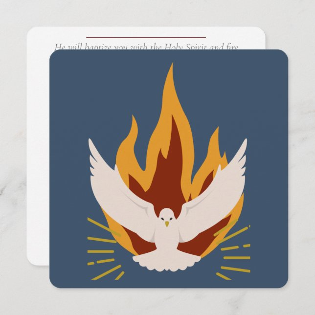 Confirmation Card - Flat Square  (Front/Back)