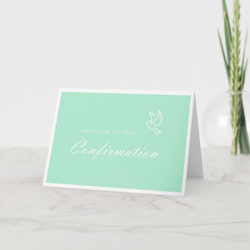 Confirmation Card in green