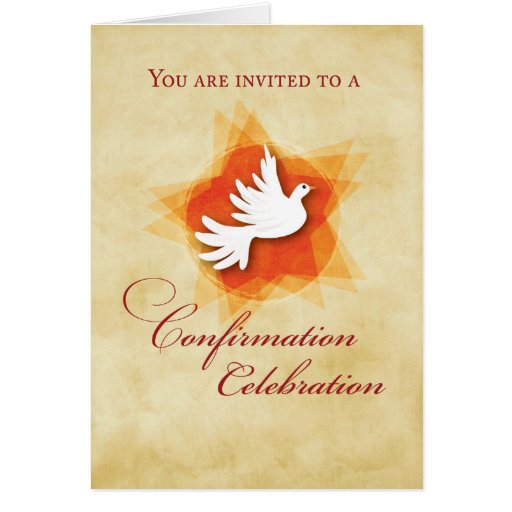 Confirmation Celebration Invitation Greeting Card | Zazzle