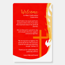 Confirmation Celebration Welcome Sign