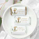 Confirmation, Chic Cross Greenery and White Floral Hershey's Miniatures<br><div class="desc">Elegant Confirmation chocolate favors with beautiful gold foil cross and beautiful arch with watercolor greenery and white flowers. Ability to personalize design with your own r name, date and message on the back. Part of our "Eternity Greenery and Floral Stationery Collection" with variety of coordinating invitations and event products available....</div>