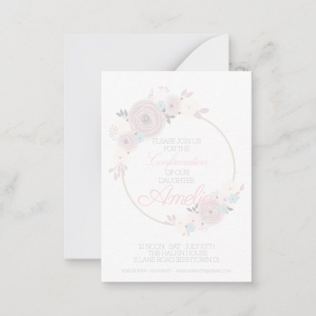 Confirmation Custom Invitation (Front)