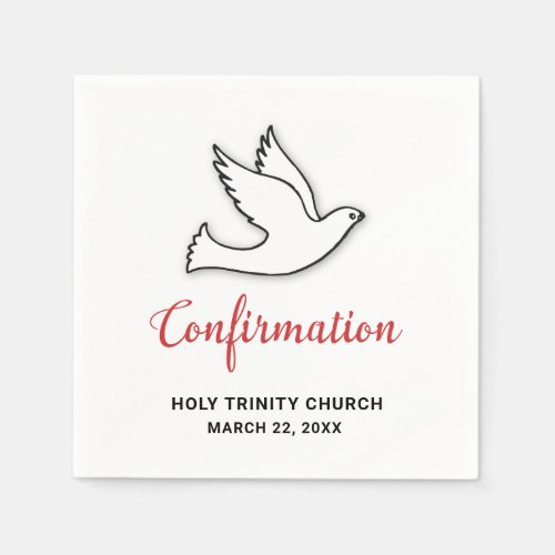 Confirmation Customize Dove with Red