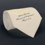 Confirmation Dove Holy Spirit Beige White Neck Tie<br><div class="desc">This is a beautiful neutral beige tie with the Holy Spirit | Holy Ghost in the form of a dove. All text and fonts can be modified.</div>