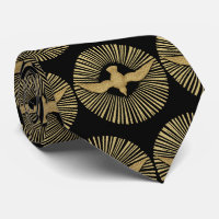 Confirmation Dove Holy Spirit Black Gold