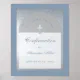 Confirmation Dusty Blue Silver Arch Welcome Sign | Zazzle