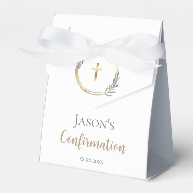 Confirmation elegant Favor Box (Front Side)