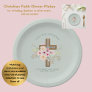 Confirmation Event Floral Cross Personalized Paper Plates