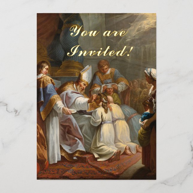 Confirmation  foil invitation (Front)