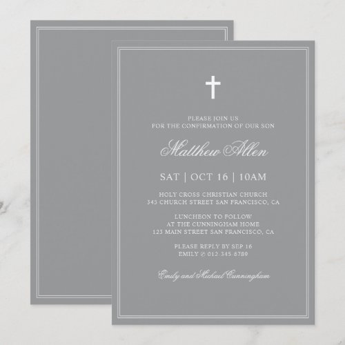 Confirmation For Him | Elegant Classic Cross