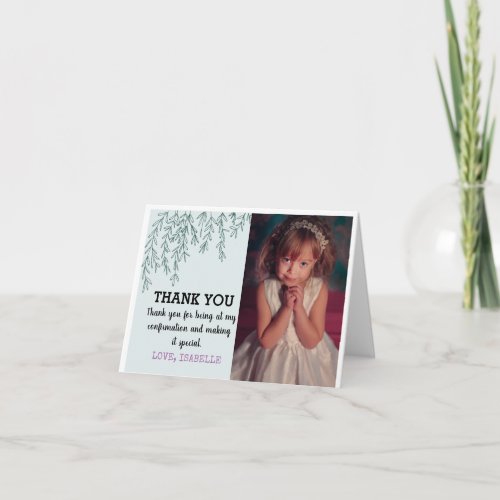 Confirmation Greenery With Personal Photo