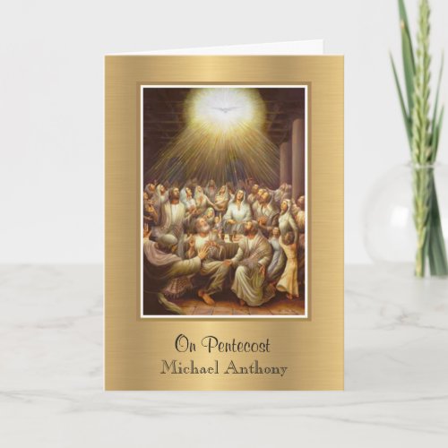 Confirmation Holy Spirit Pentecost Virgin Mary  Card