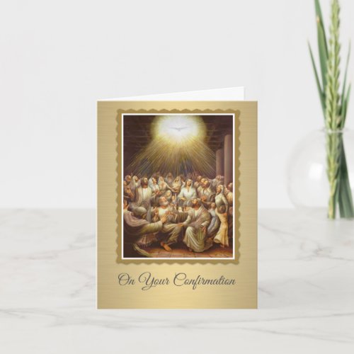 Confirmation Holy Spirit upon the Apostles Card