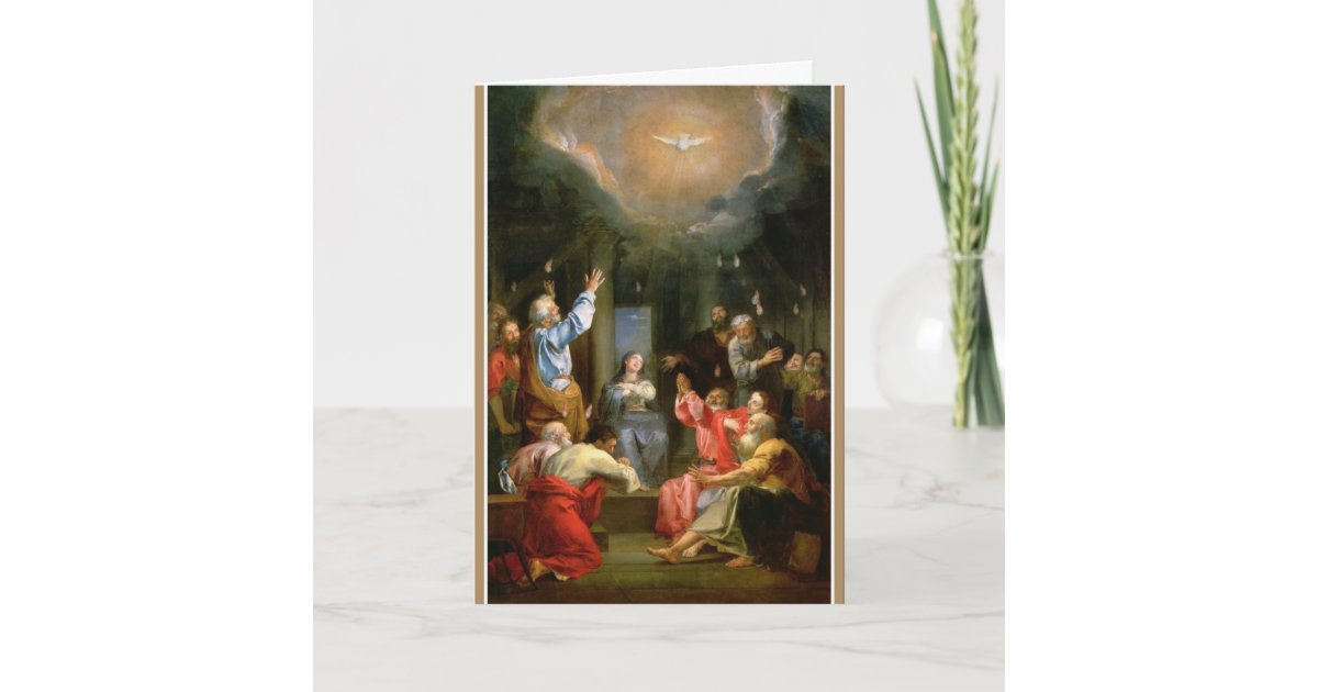 Confirmation Holy Spirit Virgin Mary Apostles Card | Zazzle.com