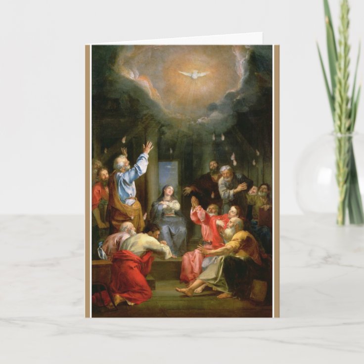 Confirmation Holy Spirit Virgin Mary Apostles Card | Zazzle