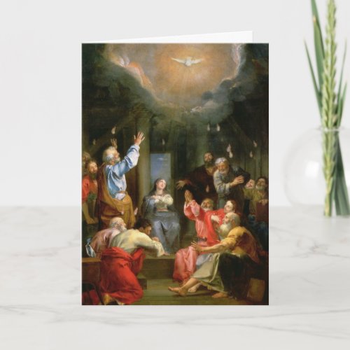 Confirmation Holy Spirit Virgin Mary Apostles Card