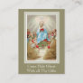 Confirmation Holy Spirit Virgin Mary Apostles Pray Business Card