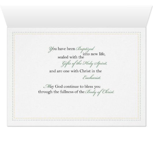 Confirmation Initiation Sacraments (Inside Horizontal (Bottom))