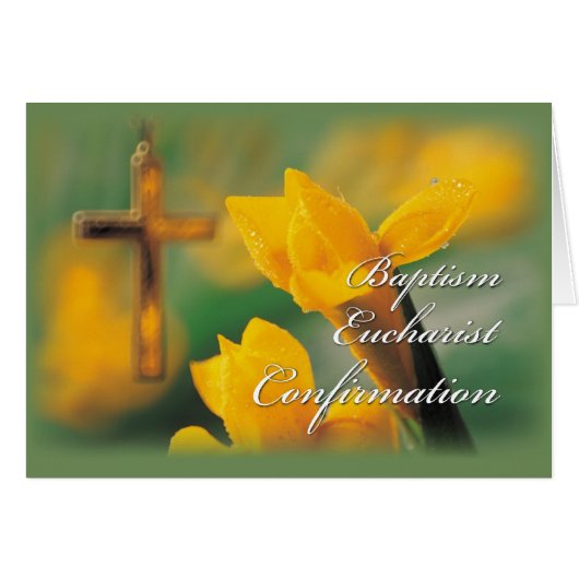 Confirmation Initiation Sacraments Cards (Front Horizontal)