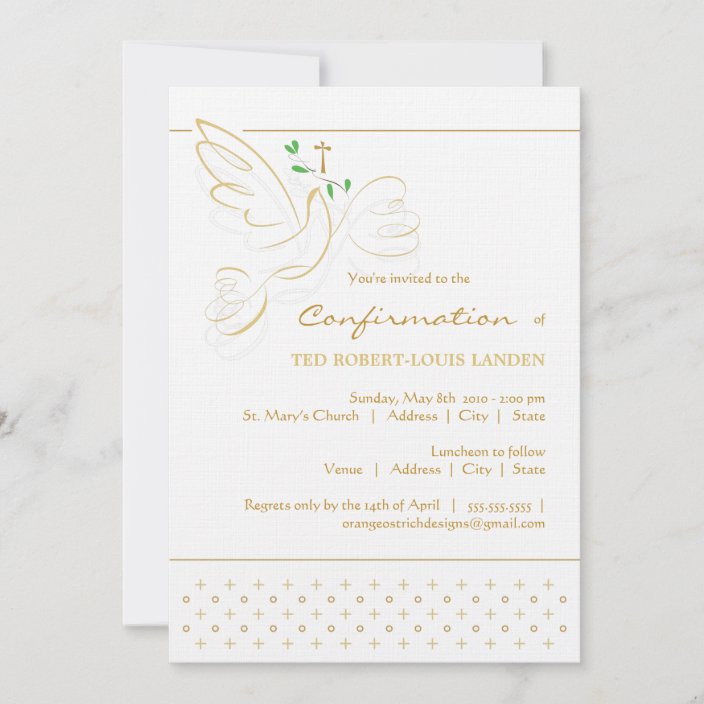 Confirmation Invitation Zazzle