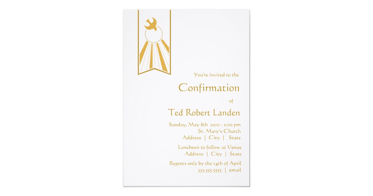 Confirmation Invitation