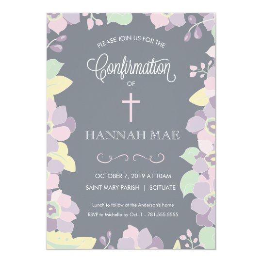 confirmation invitation card with