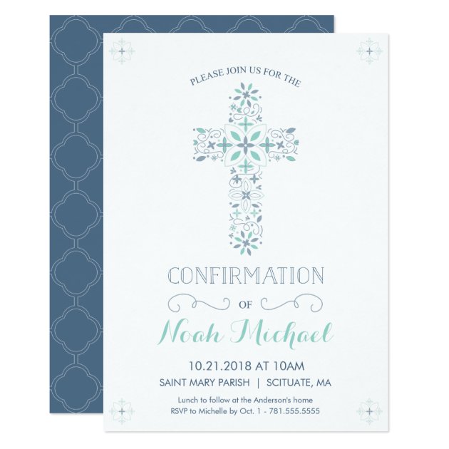 Confirmation Invitation - Catholic Confirm Invite