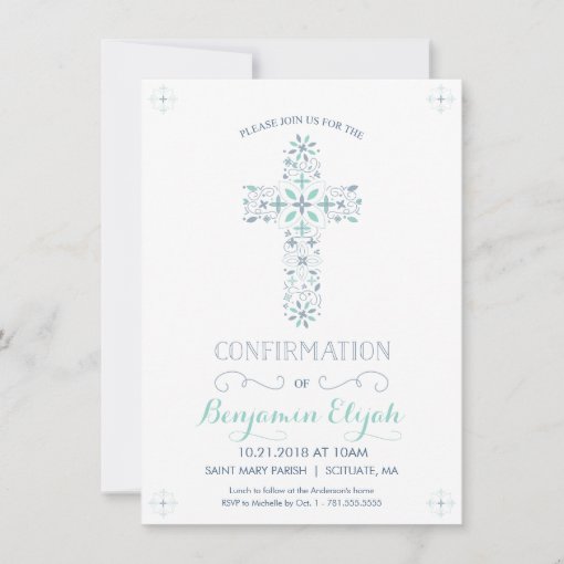 Confirmation Invitation - Catholic Invite | Zazzle