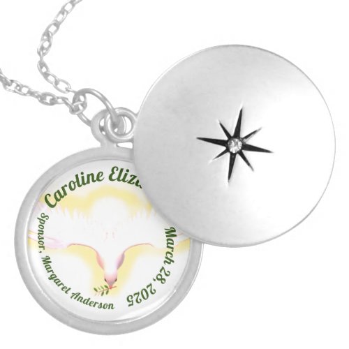 Confirmation Keepsake  Locket Necklace