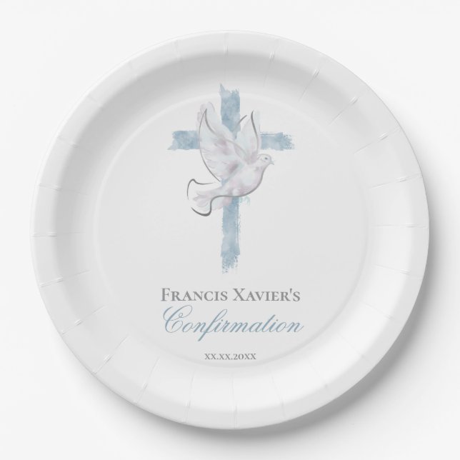 Confirmation Paper Plates (Front)