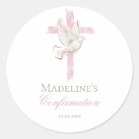 Confirmation pink cross