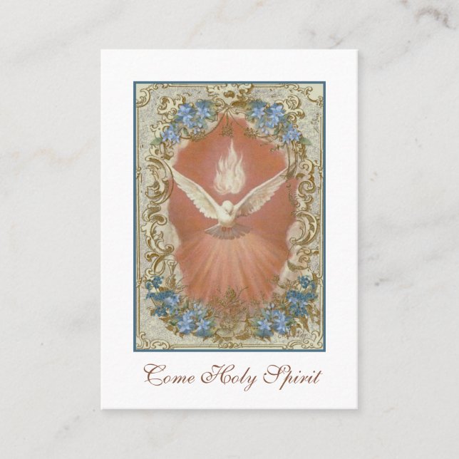 Confirmation Religious Holy Spirit Dove Place Card (Front)