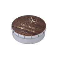 Confirmation Rustic Wood Candy Tin at Zazzle