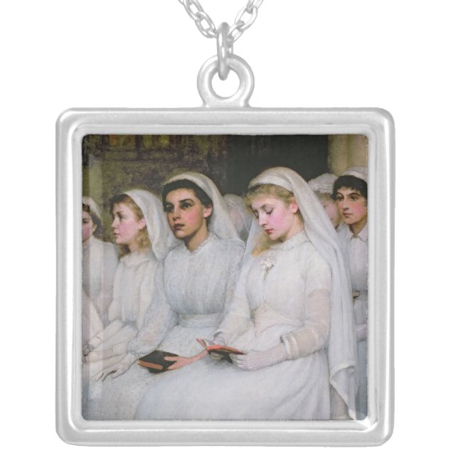 Confirmation Silver Plated Necklace (Front)