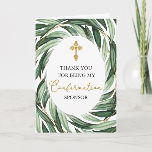 Confirmation Sponsor Botanical Thank You