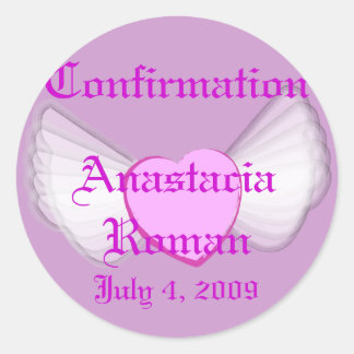 Confirmation Sticker-Customize Classic Round Sticker