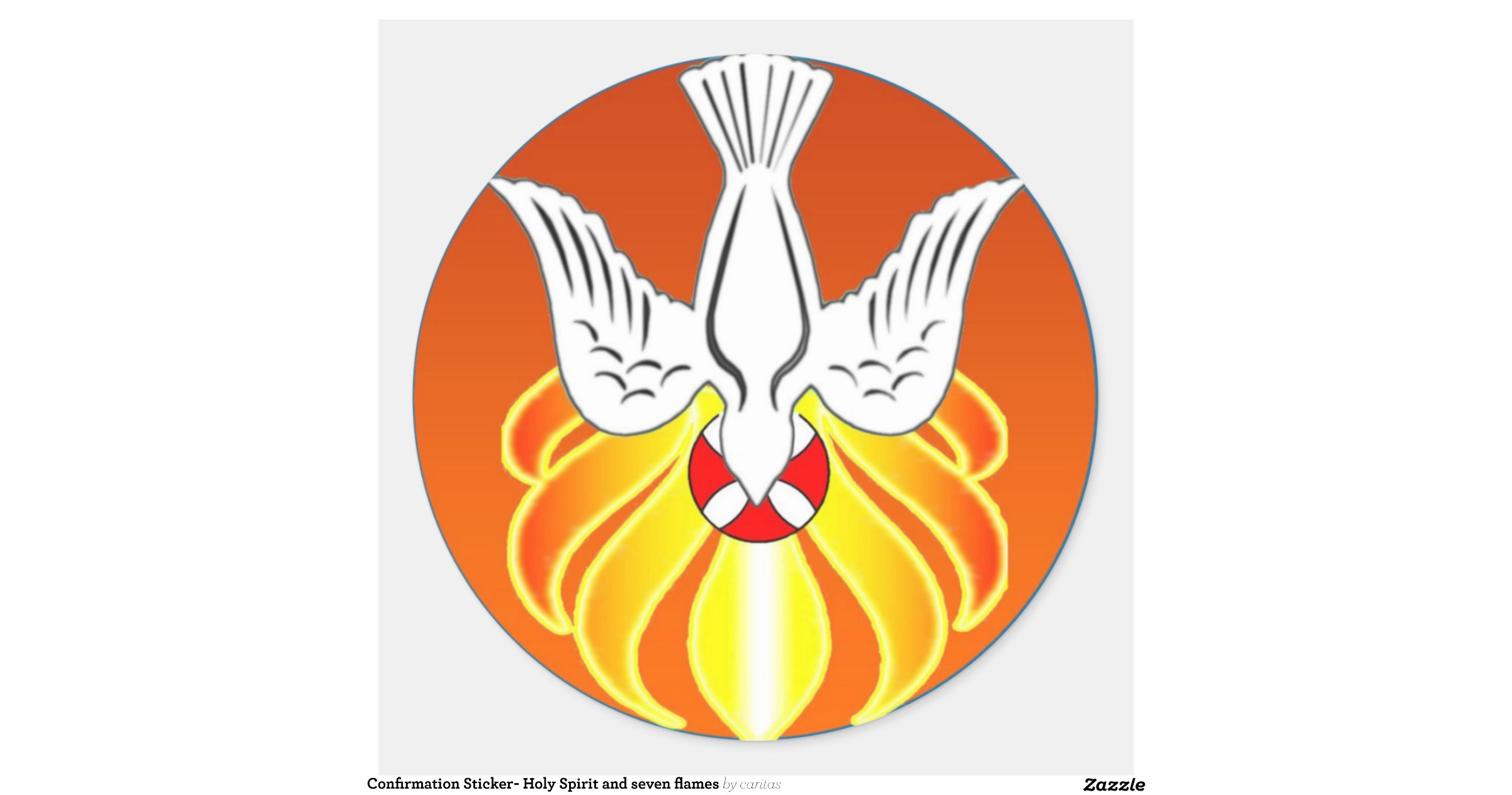 confirmation_sticker_holy_spirit_and_seven_flames_classic_round_sticker ...