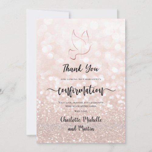 Confirmation thank you Card