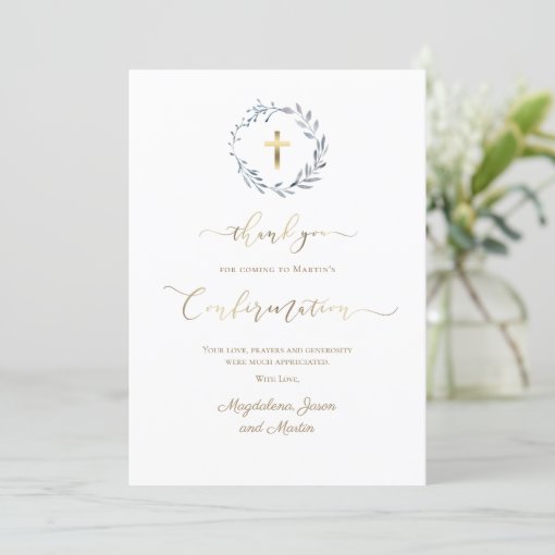 Confirmation thank you Card | Zazzle