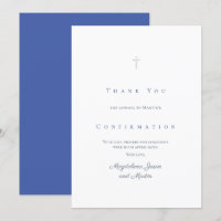 Confirmation thank you Card
