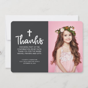 Confirmation Thank You   Custom Photo Card