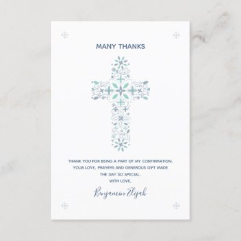 Confirmation Thank You Note Christian Card by GrandviewGraphics at Zazzle
