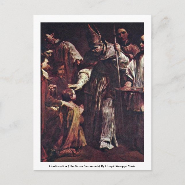 Confirmation (The Seven Sacraments) Postcard (Front)