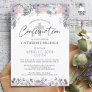 Confirmation Watercolor Purple Floral Wildflowers Invitation
