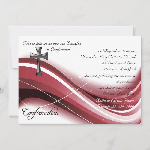 Confirmation Wave Invitation