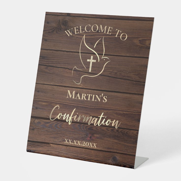 Confirmation Welcome Sign Zazzle 