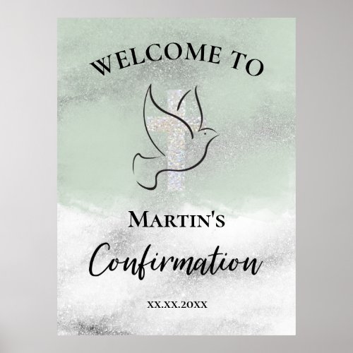 Confirmation welcome sign