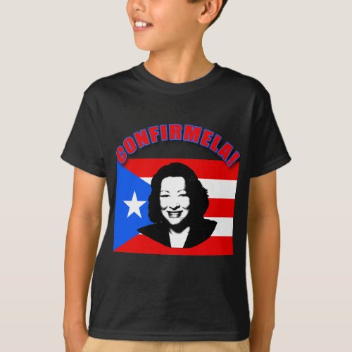 CONFIRMELA Con Bandera de Puerto Rico T_Shirt